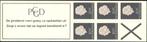 Ned. NVPH PB 6aS 5 x 20 ct. Juliana 1966 met telblokje LEES!, Postzegels en Munten, Ophalen of Verzenden, Na 1940, Postfris