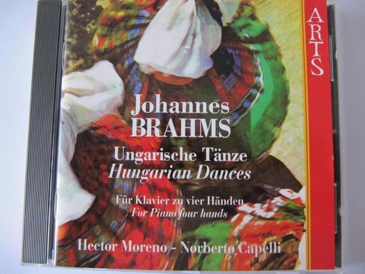 Brahms - piano 4-hands - Hungarian Dances - Moreno Capelli, Cd's en Dvd's, Cd's | Klassiek, Zo goed als nieuw, Kamermuziek, Romantiek