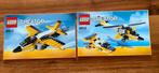 Lego creator 6912 3 in 1 o.a. straaljager z.g.a.n. COMPLEET, Ophalen of Verzenden, Zo goed als nieuw