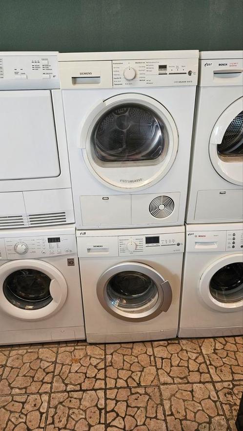 Nette Siemens setje Wasmachine  condens droger inc Garantie, Witgoed en Apparatuur, Wasmachines, Gebruikt, Voorlader, 6 tot 8 kg