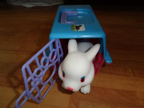 vervoerskooitje met konijn 17x10x12 cm, Kinderen en Baby's, Speelgoed | Overig, Zo goed als nieuw, Ophalen of Verzenden