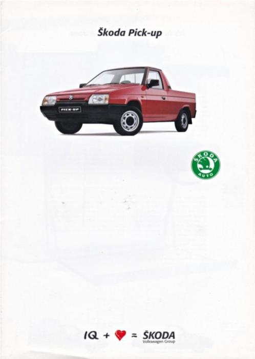 Brochure Skoda Pick-Up 1993 INTERNATIONAAL, Boeken, Auto's | Folders en Tijdschriften, Gelezen, Overige merken, Ophalen of Verzenden