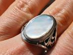 Vanoli 925 zilveren heren ring parelmoer maat 20,75, Sieraden, Tassen en Uiterlijk, Ringen, Vanoli, 20 of groter, Heer, Nieuw