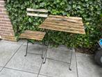 Ikea opklapbaar houten tafeltje met stoel, Tuin en Terras, Tuinsets en Loungesets, Gebruikt, Stoel, Hout, Ophalen