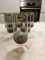 6 vintage champagne flutes - Rupel Booms glas, Ophalen of Verzenden, Zo goed als nieuw, Overige typen