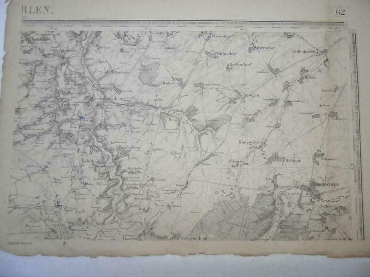 216 / Kerkrade / Nieuwehage / Bettendorf / Litho 1875, Antiek en Kunst, Kunst | Litho's en Zeefdrukken, Ophalen of Verzenden