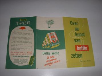 OUDE folder Albert Heijn Boffie Koffie jaren 50