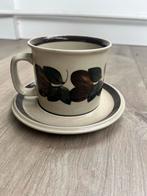 Arabia Ruija Thee Kop en Schotel - Vintage Finland Servies, Ophalen of Verzenden