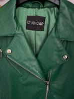 Studio Ar Groen Leren Jack Maat 40, Kleding | Dames, Jasjes, Kostuums en Pakken, Ophalen of Verzenden, Zo goed als nieuw, Maat 38/40 (M)