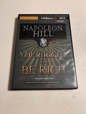 Napoleon Hill - Your Right to be Rich - MP3-CD beschikbaar voor biedingen