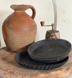 Brocante oude bakplaatjes / bakvormpjes, Ophalen of Verzenden