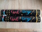Confetti shooter party popper gender reveal, Hobby en Vrije tijd, Feestartikelen, Ophalen of Verzenden, Nieuw, Feestartikel, Geboorte of Huwelijk
