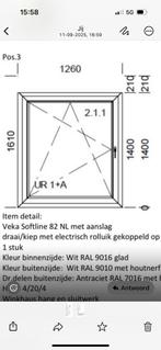 Kustof kozijnen met ingebouwde rolluik, 75 tot 150 cm, Kunststof, Raamkozijn, Ophalen of Verzenden