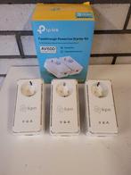 Powerline Netwerkadapterset 3x, Computers en Software, Powerlines, Ophalen, Zo goed als nieuw, Powerline