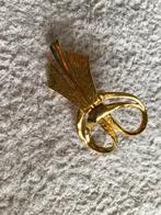 Sjaalklem, Sieraden, Tassen en Uiterlijk, Broches, Ophalen of Verzenden, Zo goed als nieuw, Goud