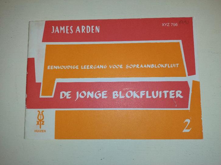 De jonge Blokfluiter - James Arden, Muziek en Instrumenten, Bladmuziek, Zo goed als nieuw, Overige soorten, Populair, Ophalen of Verzenden