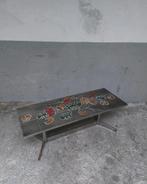 Vintage mid-century mozaik salontafel, Huis en Inrichting, Gebruikt, Ophalen of Verzenden