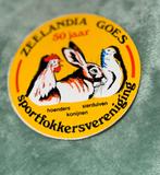 Zeelandia Goes Sportfokkersvereniging 50 jaar ~ Sticker ~, Ophalen of Verzenden, Zo goed als nieuw