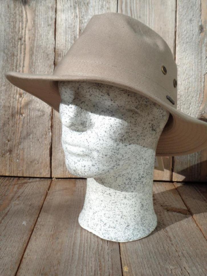 Khaki UPF50+ hoed van Hatland Headwear maten 54, 56 en 60, Kleding | Heren, Hoeden en Petten, Nieuw, Hoed, 60 cm (XL, 7½ inch) of meer