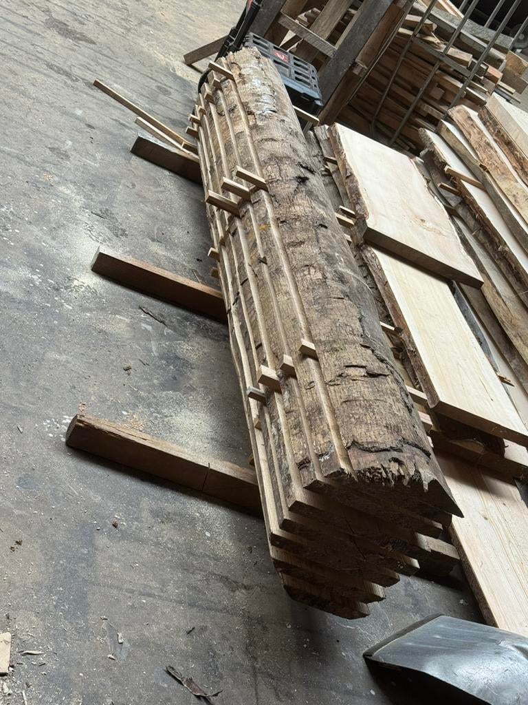 Essen stam, Doe-het-zelf en Verbouw, Hout en Planken, Overige houtsoorten, Minder dan 200 cm, 50 mm of meer, Ophalen