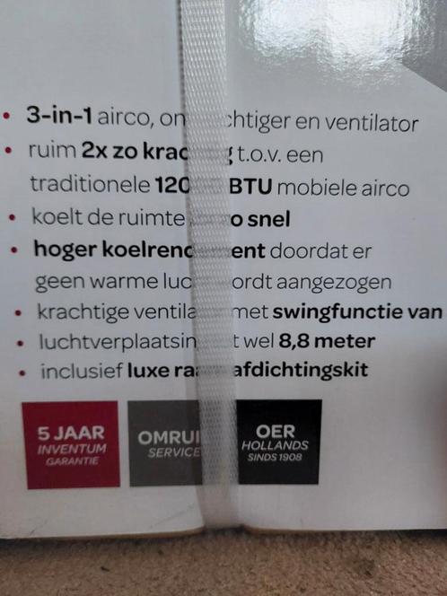 Airco inventum nieuw 3-in-1 airco  AC127W incl. PK 127, Witgoed en Apparatuur, Airco's, Zo goed als nieuw, Ophalen of Verzenden