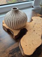 Boomstam Plateau met Vaas - Decoratief, Huis en Inrichting, Woonaccessoires | Vazen, Overige materialen, Gebruikt, Overige kleuren