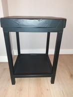 Old eiken bijzettafel, Ophalen, Vierkant, Hout