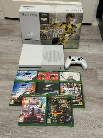 XBOX One S - controller met games beschikbaar voor biedingen