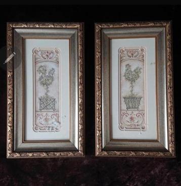 2 mooie Antieke prenten  beschikbaar voor biedingen