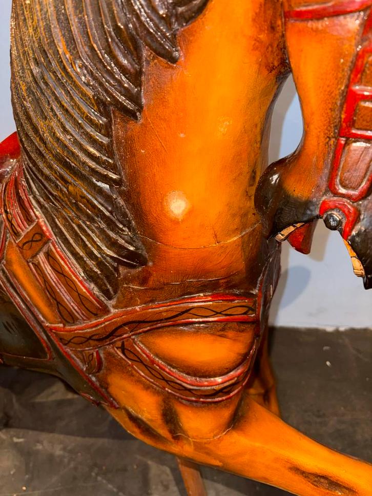 Antiek houten carrousel paard, Antiek en Kunst, Antiek | Speelgoed, Ophalen