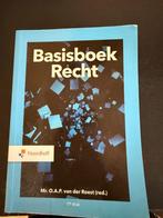 Basisboek Recht - Mr. O.A.P. van der Roest, Ophalen of Verzenden, Alpha, Gelezen, HBO