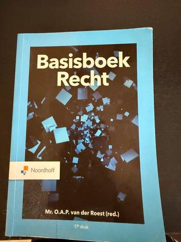 Basisboek Recht - Mr. O.A.P. van der Roest beschikbaar voor biedingen