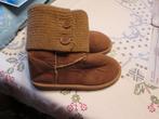 cognac enkellaars gevoerd 37/38 met gebreide rand, laars, Kleding | Dames, Ophalen of Verzenden, Zo goed als nieuw, Bruin