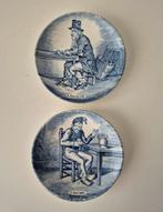 2 bordjes delfsblauw boch 11 cm doorsnede, Antiek en Kunst, Antiek | Keramiek en Aardewerk, Ophalen of Verzenden