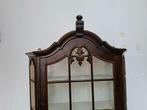 vintage zeer oud notenhouten wand vitrinekast, Ophalen, 50 tot 100 cm, Zo goed als nieuw, Minder dan 100 cm