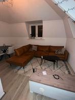 Eco leren hoekbank links, Huis en Inrichting, Banken | Bankstellen, 250 tot 300 cm, Gebruikt, Minder dan 75 cm, Hoekbank