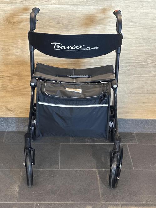 Rollator Carbon zwart: ultralicht, stijlvol, comfortabel, Diversen, Rollators, Nieuw, Lichtgewicht, Opvouwbaar, Ophalen of Verzenden