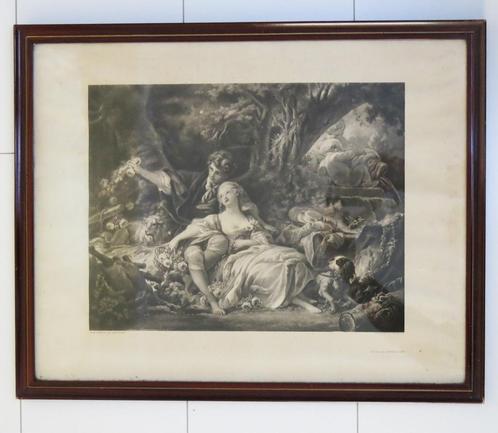 Oude Franse gravure, Antiek en Kunst, Kunst | Etsen en Gravures, Ophalen of Verzenden