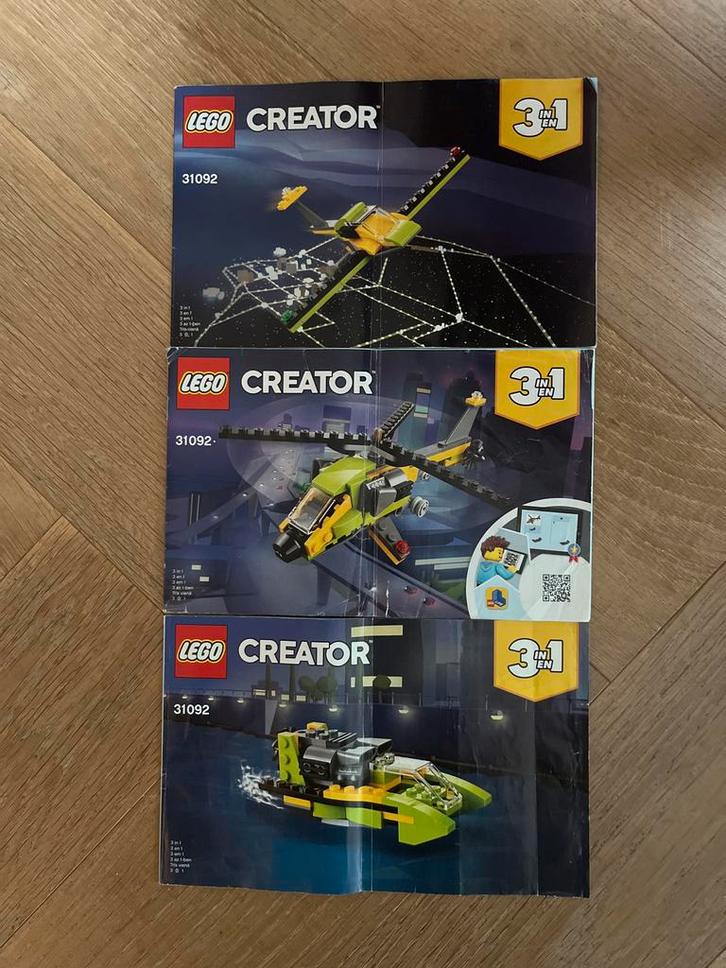 Lego Creator 31092 - Avontuurlijke Helikopter (zonder doos), Kinderen en Baby's, Speelgoed | Duplo en Lego, Gebruikt, Lego, Complete set