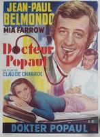JEAN PAUL BELMONDO 📽 FILM DOKTER POPAUL 🎬 MIA FARROW, Ophalen of Verzenden, A1 t/m A3, Film en Tv, Rechthoekig Staand