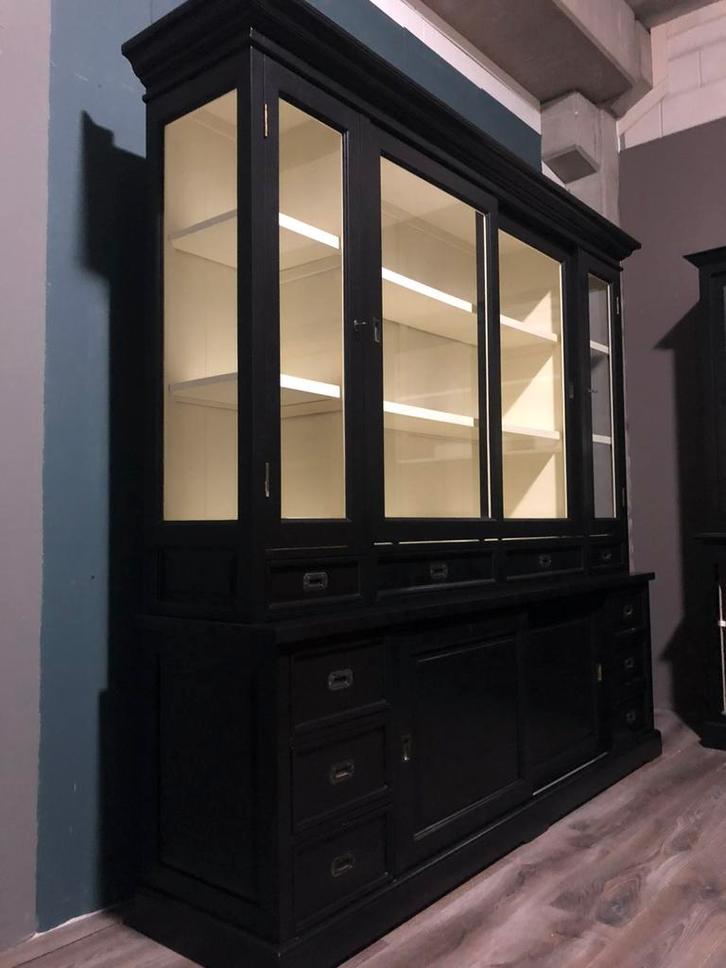 buffetkast / winkelkast /vitrinekast /servieskast, Huis en Inrichting, Kasten | Buffetkasten, Zo goed als nieuw, 200 cm of meer