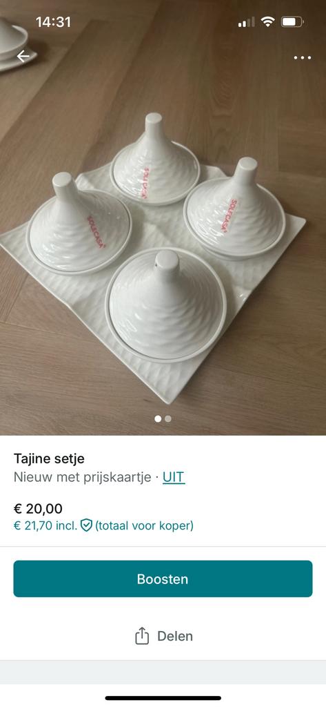 Tajine setje nog nieuw!, Huis en Inrichting, Ophalen of Verzenden, Nieuw
