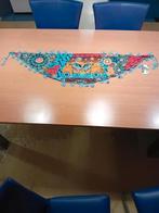 NIEUW sjaal met blauwe kwastjes langs de rand, Kleding | Dames, Mutsen, Sjaals en Handschoenen, Ophalen, Nieuw, Maat 46/48 (XL) of groter