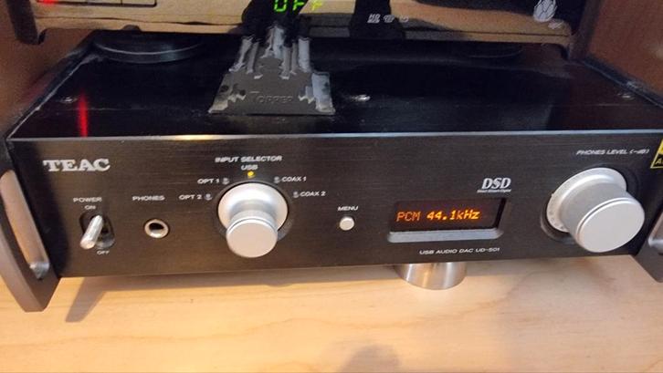 Teac UD-501 USB dac DSD 5.6Mhz 32bit PCM, Audio, Tv en Foto, Mediaspelers, Gebruikt, Zonder harde schijf, USB 2.0, Optische audio