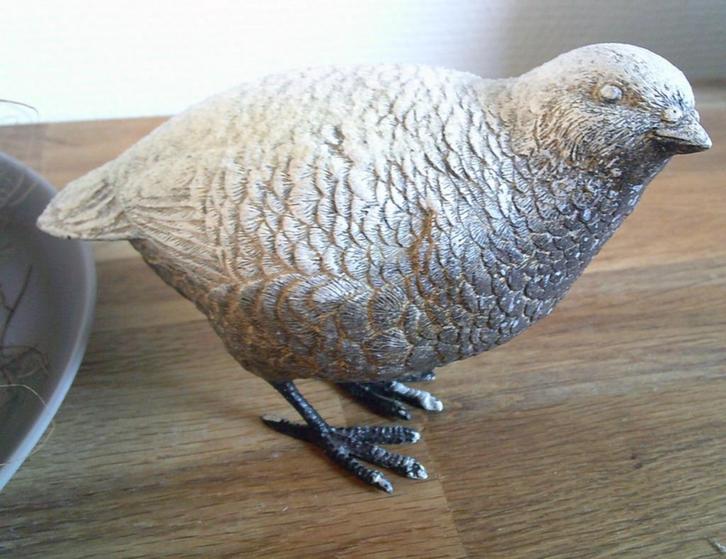 LOBERON sierkwartel handbeschilderd polyresin Punata bruin, Verzamelen, Beelden en Beeldjes, Gebruikt, Dier, Ophalen of Verzenden