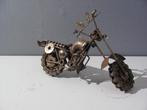 Scrap-metal motor (chopper)25x13 cm mooie details, Ophalen of Verzenden