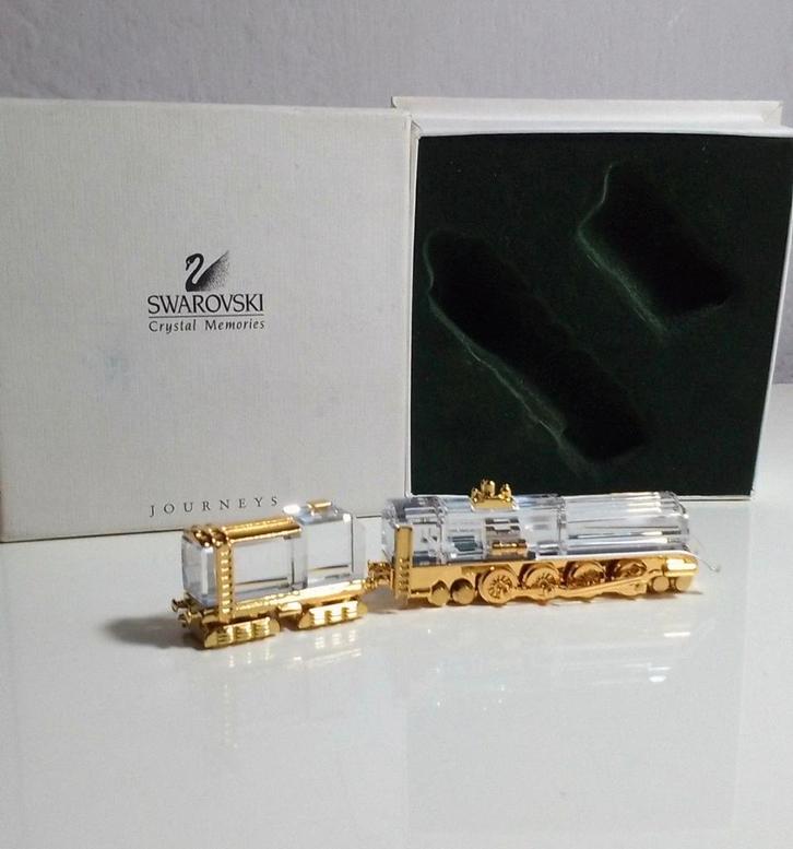 Swarovski Locomotief & Wagon, Verzamelen, Swarovski, Zo goed als nieuw, Figuurtje, Ophalen of Verzenden