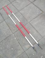 Jalonstokken 2 meter 2 stuks, Doe-het-zelf en Verbouw, Ophalen, Gebruikt, Overige meters