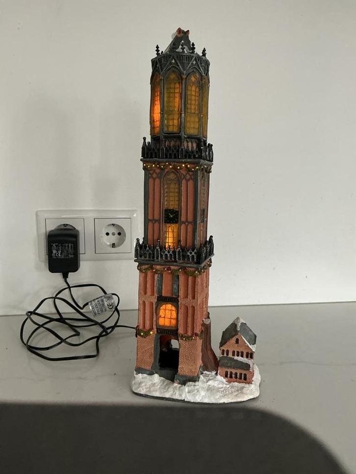 Kersthuis Domtoren typisch hollands aanv kerstdorp, Diversen, Kerst, Gebruikt, Ophalen of Verzenden