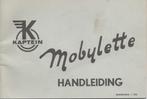handleiding Kaptein Mobylette, Fietsen en Brommers, Brommers | Oldtimers, Verzenden, Overige merken